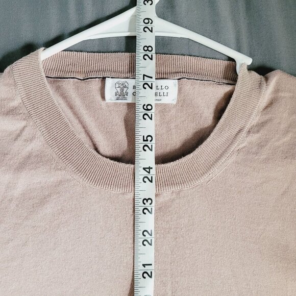 Brunello Cucinelli Mens Sweater Size 54 Lightweight Breathable 100% Cotton - Picture 4 of 10